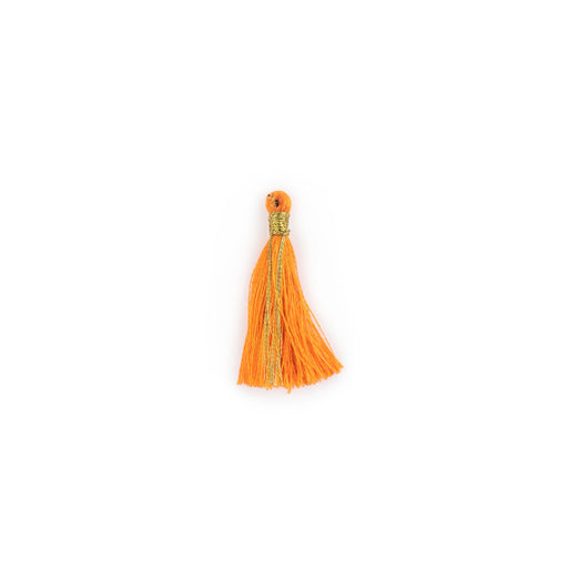 Orange 3cm Silk Tassels (5 Pack) - The Bead Chest