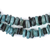 Turquoise Square Cut Natural Shell Heishi Beads (8mm)