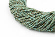 Light Blue Turquoise-Style Afghani Stone Cylinder Beads (2mm) - The Bead Chest