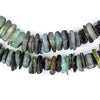 Fern Green Square Cut Natural Shell Heishi Beads (8mm)