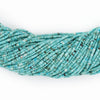Turquoise Afghan Stone Cylinder Beads (2mm)