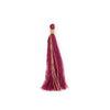 Maroon 6cm Silk Tassels (5 Pack)
