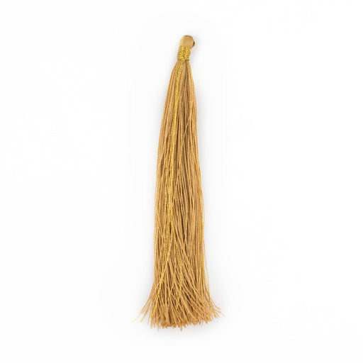 Brass Color 9cm Color Silk Tassels (5 Pack) - The Bead Chest