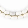 Oval White Bone Beads (10x6mm)