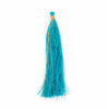 Teal 9cm Silk Tassels (5 Pack)