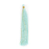 Clear Aqua 9cm Silk Tassels (5 Pack)