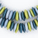 Green Medley Ashanti Glass Saucer Beads - The Bead Chest