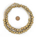 Ivory Coast Style Wound Round Brass Beads (11mm) - The Bead Chest
