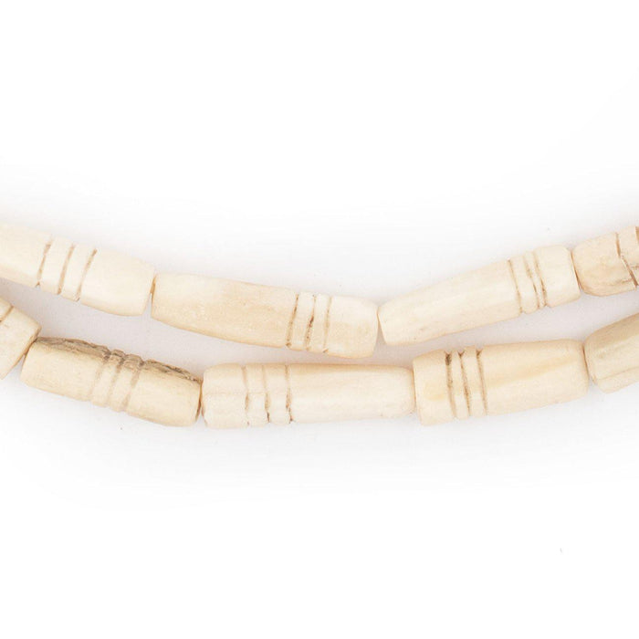 Carved Nigerian Camel Bone Beads - The Bead Chest