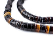Black Natural Shell Heishi Beads (5mm) - The Bead Chest