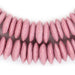 Dark Pink Ashanti Glass Saucer Beads - The Bead Chest