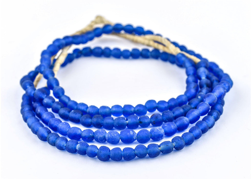 Azul Recycled Glass Beads (7mm) - The Bead Chest