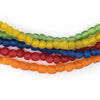 5 Strand Bundle: 7mm Recycled Glass Beads