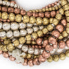 9 Strand Bundle: Ethiopian Round Metal Beads (4mm, 6mm, 8mm)