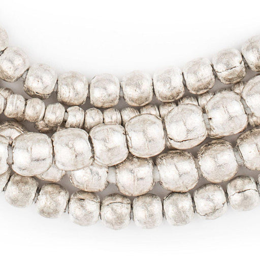 3 Strand Bundle: Ethiopian Round Silver Beads (4mm, 6mm, 8mm)