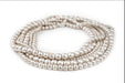 3 Strand Bundle: Ethiopian Round Silver Beads (4mm, 6mm, 8mm) - The Bead Chest
