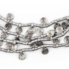 Silver Mini Baule Charm Beads (Double Strand Necklace)