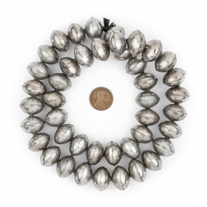 Ethiopian Silver Saucer Beads (20mm) - The Bead Chest