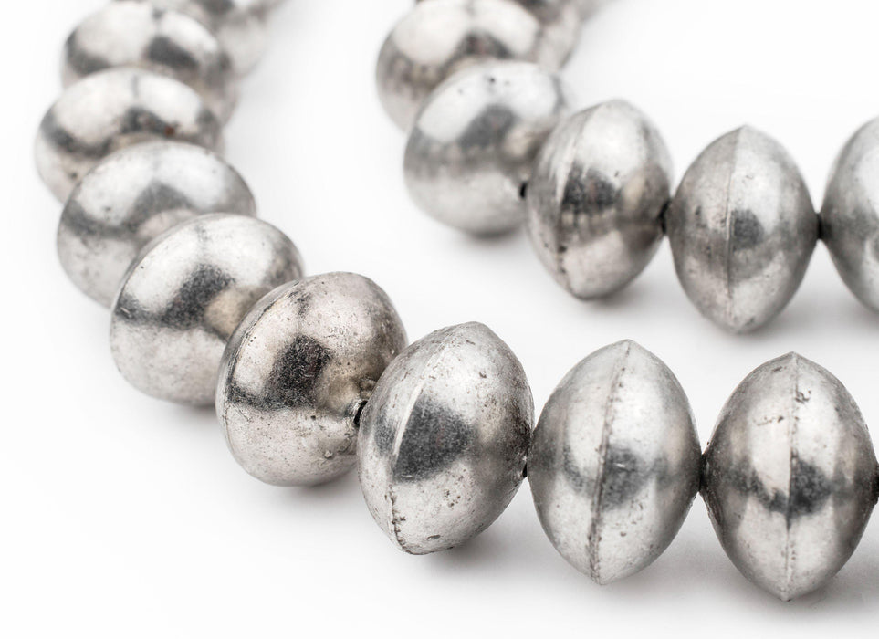 Ethiopian Silver Saucer Beads (20mm) - The Bead Chest