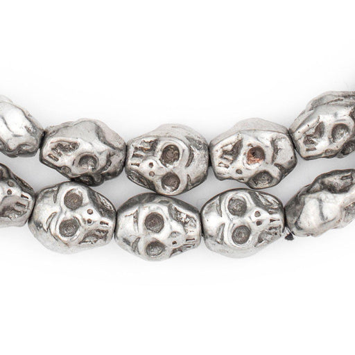 Silver Skull Beads (14x12mm)