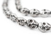 Silver Skull Beads (14x12mm) - The Bead Chest
