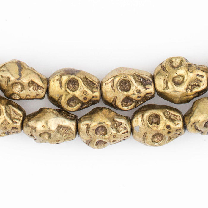 Brass Skull Beads (14x12mm) - The Bead Chest