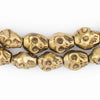 Brass Skull Beads (14x12mm)