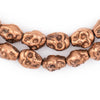 Copper Skull Beads (14x12mm)