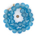 Super Jumbo Baby Blue Recycled Glass Beads (36mm) - The Bead Chest