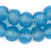 Super Jumbo Baby Blue Recycled Glass Beads (36mm) - The Bead Chest