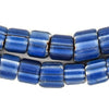 Blue Nepal Chevron Beads (10x11mm)