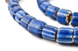 Blue Nepal Chevron Beads (10x11mm) - The Bead Chest