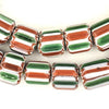 Candycane Nepal Chevron Beads (12x12mm)