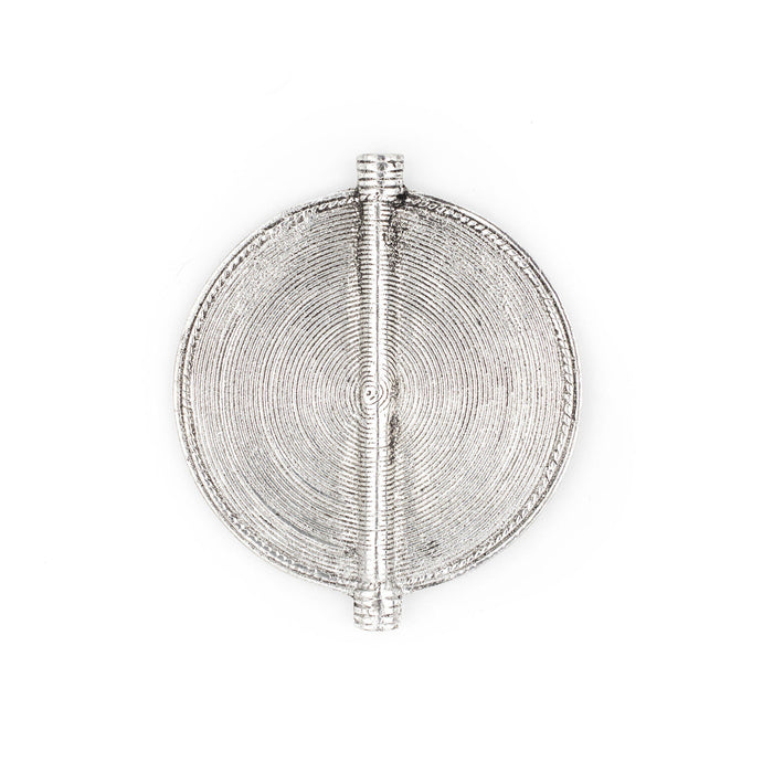 Silver Sun Baule Bead Pendant (78x66mm) - The Bead Chest