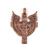 Angel Wings Ethiopian Copper Cross Pendant (80x60mm)