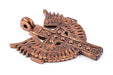 Angel Wings Ethiopian Copper Cross Pendant (80x60mm) - The Bead Chest