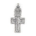 Bahir Dar Ethiopian Silver Cross Pendant (100x50mm) - The Bead Chest