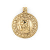 Brass Circular Om Pendant (52x43mm)