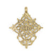 Dessie Ethiopian Brass Cross Pendant (85x70mm) - The Bead Chest
