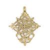 Dessie Ethiopian Brass Cross Pendant (85x70mm)