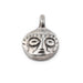 African Silver Mask Charm Pendant (19x14mm) - The Bead Chest