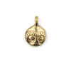 African Brass Mask Charm Pendant (19x14mm)
