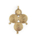 Brass Berber Spiral Pendant (90x60mm) - The Bead Chest