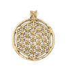 Brass Arabian Lattice Pendant (75x64mm)