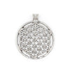 Silver Arabian Lattice Pendant (75x64mm)