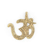 Brass Om Pendant (65x65mm)