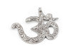 Silver Om Pendant (65x65mm) - The Bead Chest