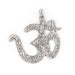 Silver Om Pendant (65x65mm) - The Bead Chest