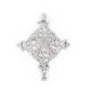 Gondar Ethiopian Silver Cross Pendant (100x80mm)