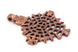 Awasa Ethiopian Copper Cross Pendant (65x50mm) - The Bead Chest